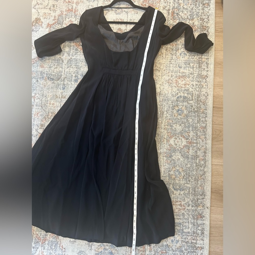 Giorgio Armani Le Collezioni Long Sleeve Vintage Black Dress Goth Witchy 6 - Picture 11 of 12